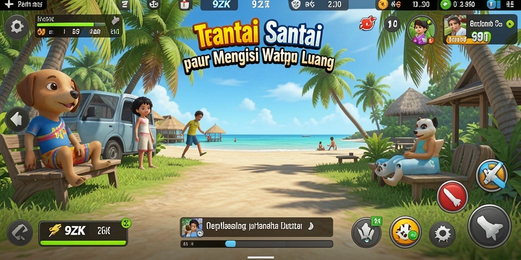 Gameplay seru di 9ZK dengan berbagai pilihan permainan Casual.
