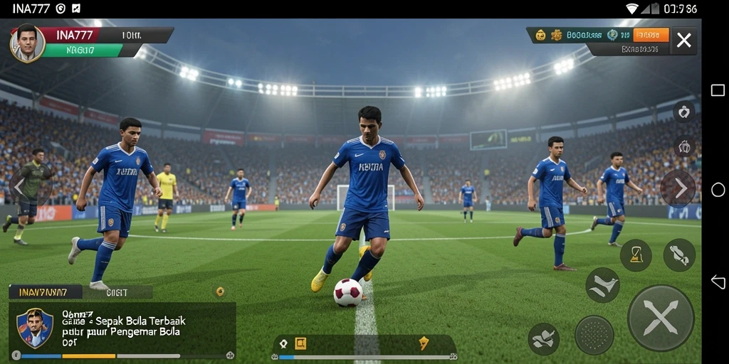 Tampilan menarik gameplay sepak bola di INA777.