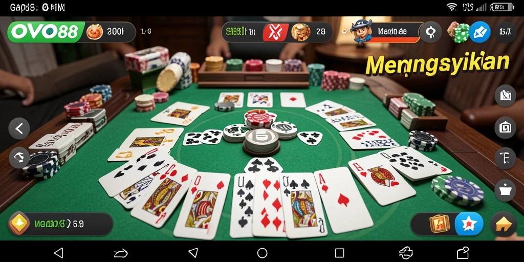 Tampilan gameplay Gaple yang menarik di OVO88.