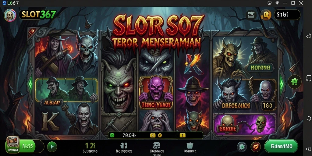 Tampilan menyeramkan gameplay SLOT367 dengan efek visual yang menakutkan.