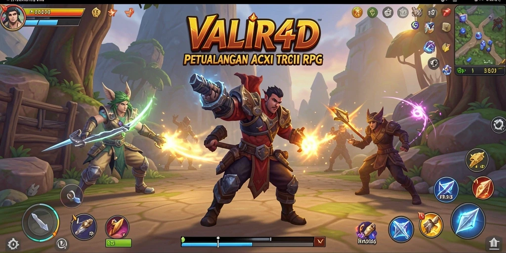 Tangkapan layar VALIR4D menunjukkan aksi pertempuran seru dan grafis menakjubkan.